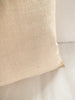 Linen Luster Silk Cushion in Wheat