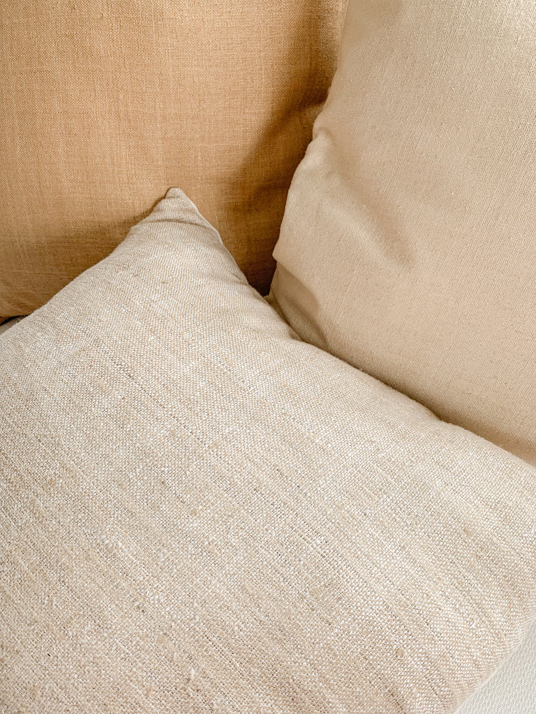 Basketweave Linen Cushion in Poolish